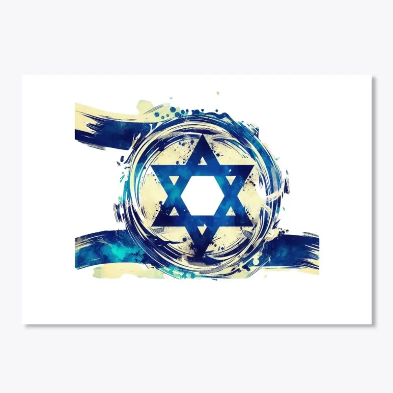 The flag of the State of Israel 